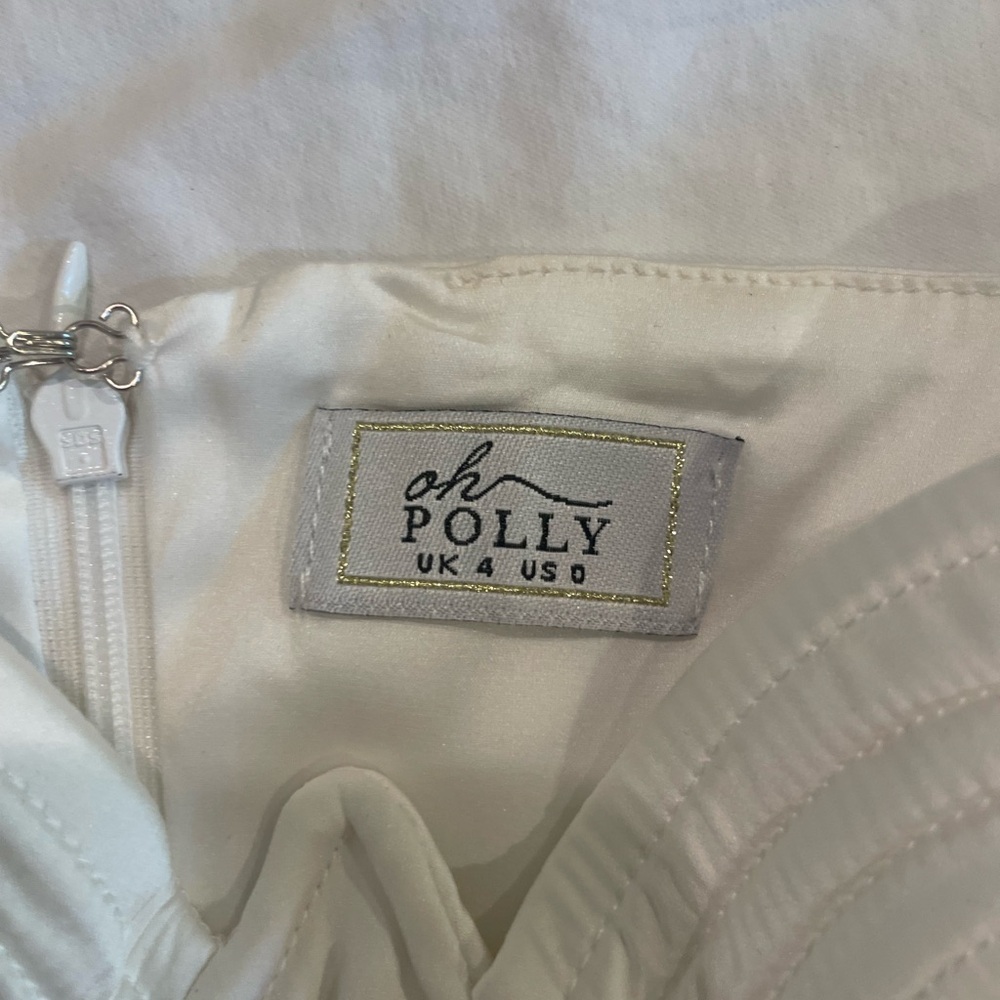 Oh Polly Ruche Underwired Satin Mini Dress - Picture 3 of 5